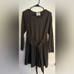 Fantastic Fawn. Fleece Tunic with Built in Tie.